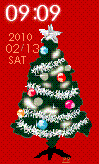 クリスマスツリーのブログパーツ