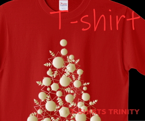 幻想的なクリスマスツリーのTシャツはこちら