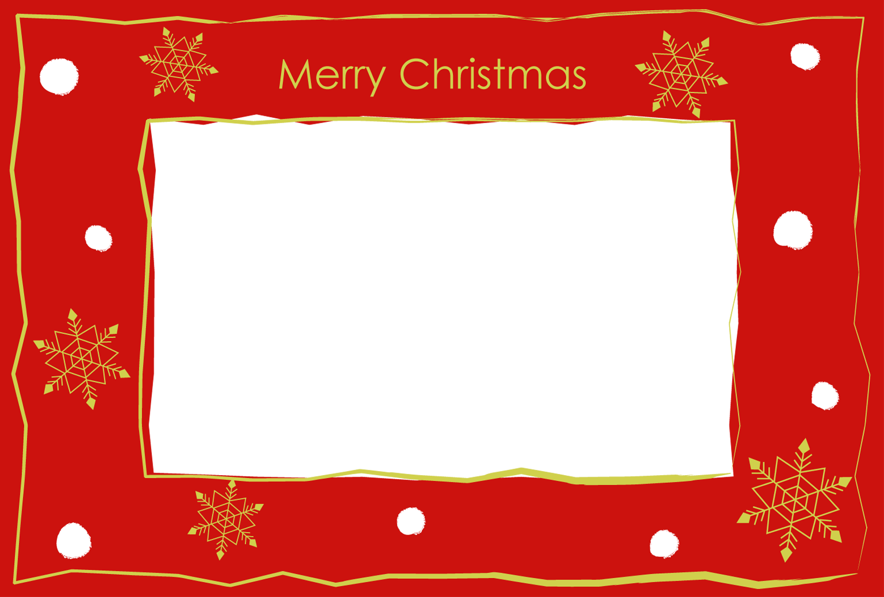 無料クリスマス イラスト素材 素材絵箱クリスマス館 印刷素材クリスマスカードテンプレート写真フレーム 赤いフレーム ダウンロード